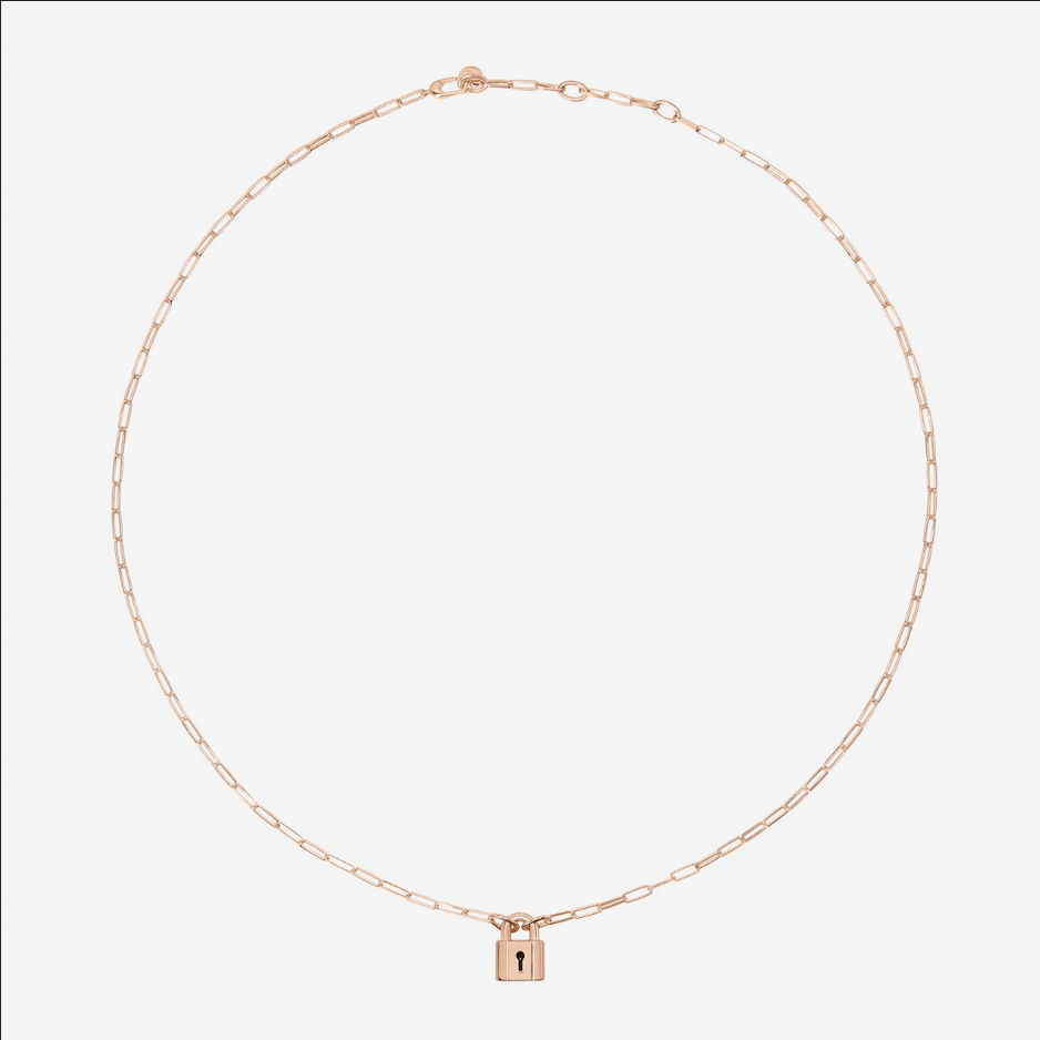 DODO DODO - Rose Plated Lock Necklace