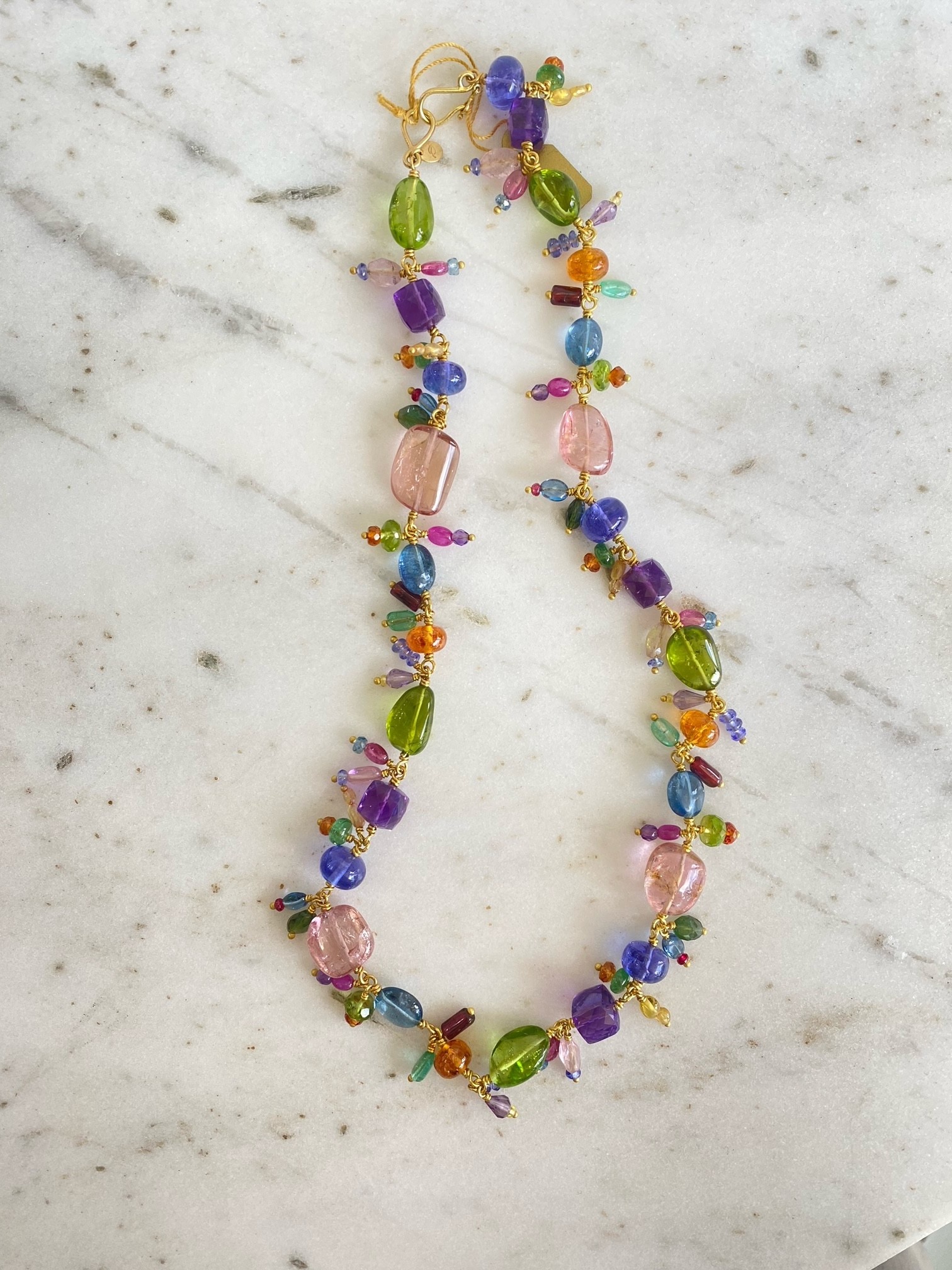MALLARY MARKS Tutti Fruiti Gemstone Necklace