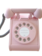 KIKO+ & GG* Retro Play Telephone - Pink