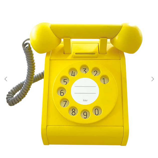 KIKO+ & GG* Retro Play Telephone - Yellow