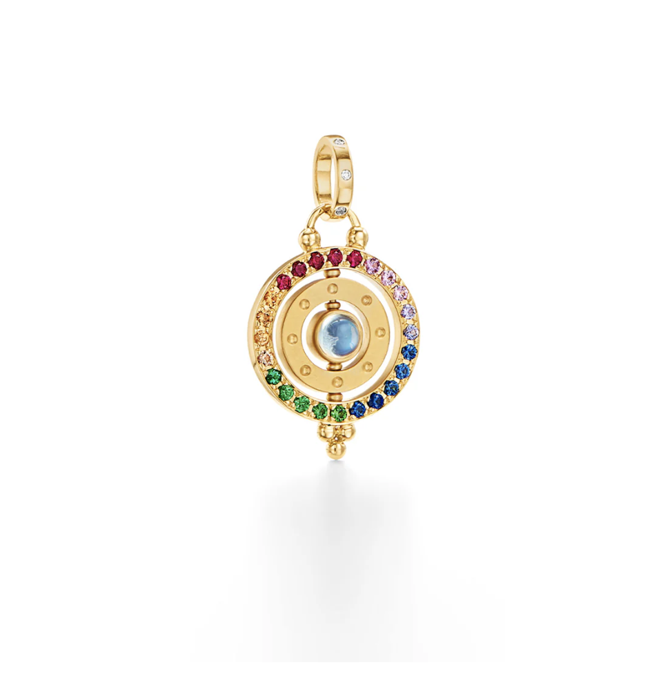 TEMPLE ST CLAIR 18K Rainbow Orbit Pendant