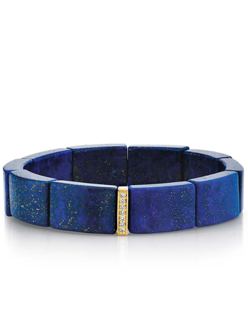 SYDNEY EVAN Diamond and Lapis Bracelet