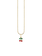 SYDNEY EVAN Mini Enamel Cherry Charm Necklace