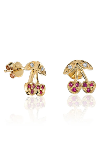 SYDNEY EVAN Cherry Stud Single Earring