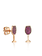 SYDNEY EVAN Ruby Wine Glass Stud Single Earring