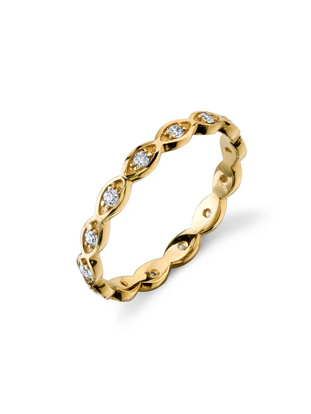 SYDNEY EVAN 14K Diamond Evil Eye Eternity Ring