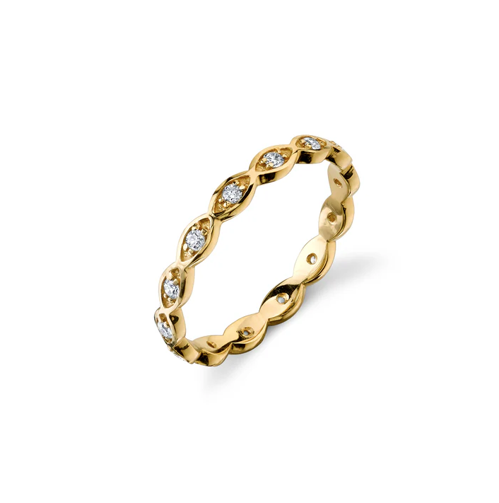 SYDNEY EVAN 14K Diamond Evil Eye Eternity Ring