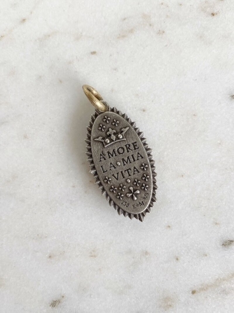 ERICA MOLINARI Two Tone Oval North Star with Diamond