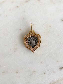 ERICA MOLINARI Two Tone Owl with Pave Diamonds