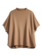FRANK & EILEEN Audrey Funnel Neck Fleece Capelet - Camel O/S
