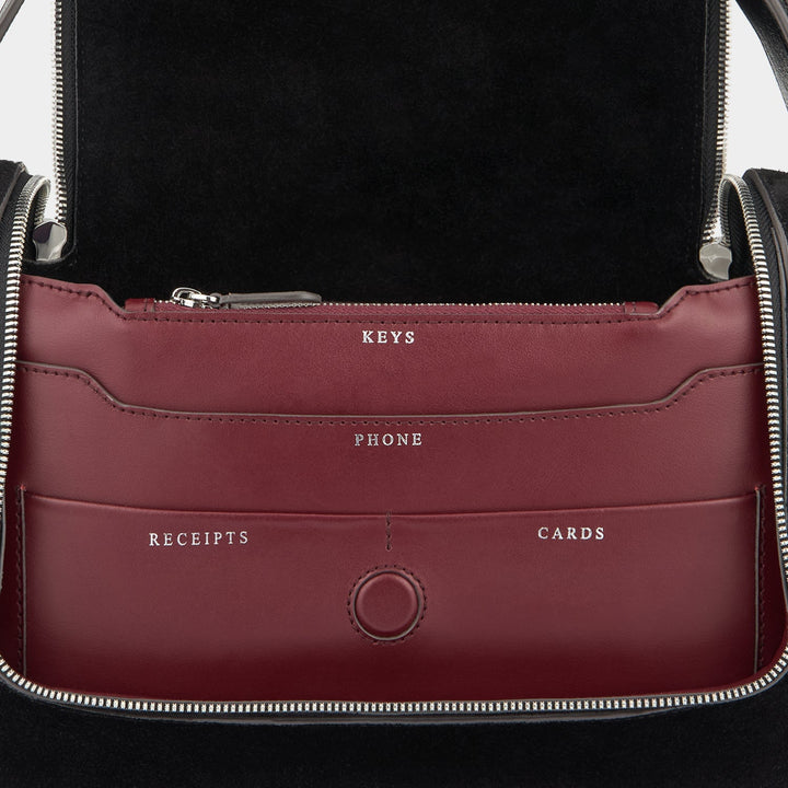 ANYA HINDMARCH Vere Shoulder Bag - Glossy Black