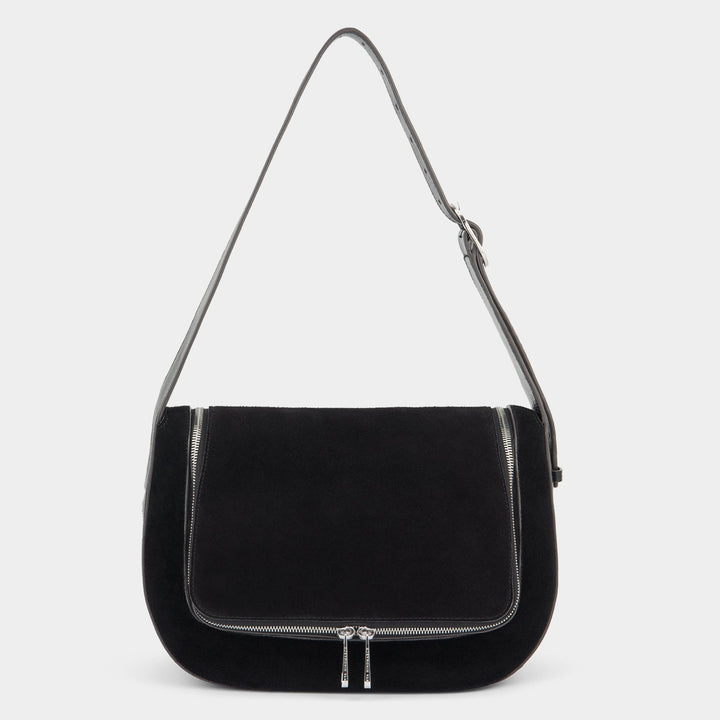 ANYA HINDMARCH Vere Shoulder Bag - Glossy Black