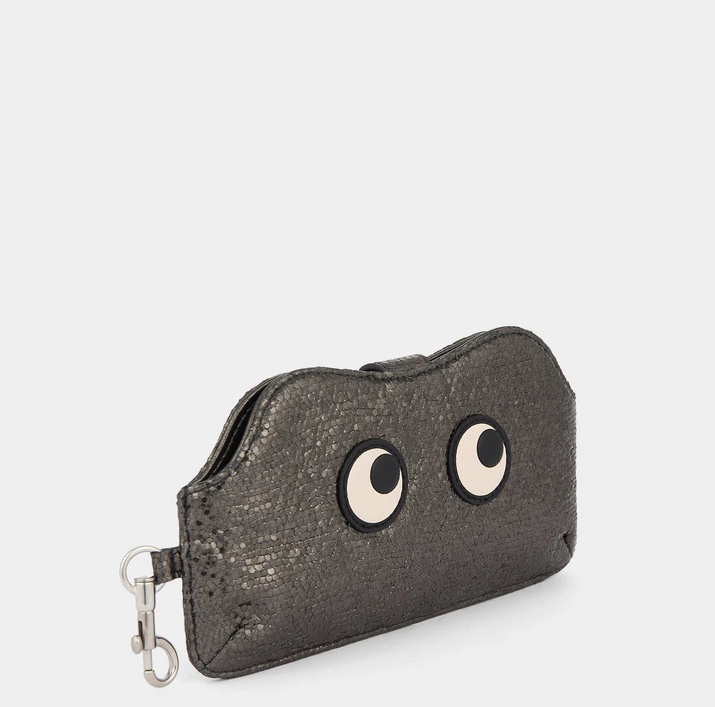 ANYA HINDMARCH Eyes Glasses Pouch - Metallic Antracite