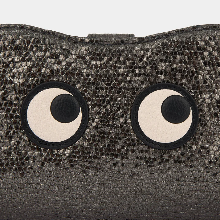 ANYA HINDMARCH Eyes Glasses Pouch - Metallic Antracite
