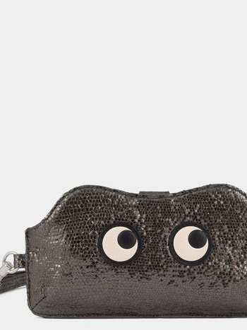 ANYA HINDMARCH Eyes Glasses Pouch - Metallic Antracite