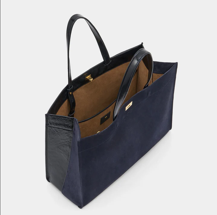 ANYA HINDMARCH Mortimer Tote - Marine Suede