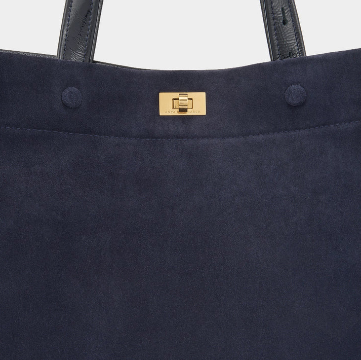 ANYA HINDMARCH Mortimer Tote - Marine Suede