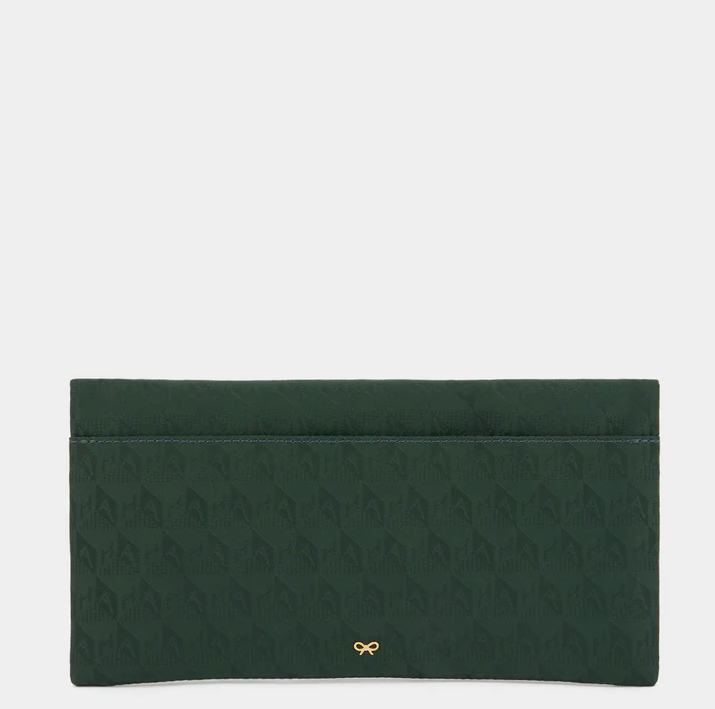 ANYA HINDMARCH Frog Zip Pouch AH Logo - Holly