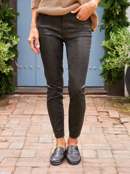 FRANK & EILEEN Sligo Skinny Jean - Gold Glitter