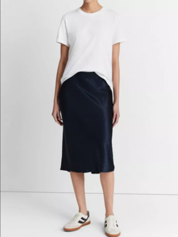 VINCE Pima Cotton Crew Neck T-Shirt - Optic White