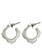 ME & RO Sterling Small Lotus Hoop Earrings
