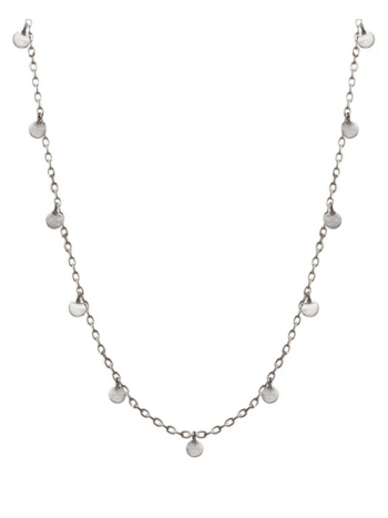 ME & RO Sterling New Medium Discs on Chain Necklace