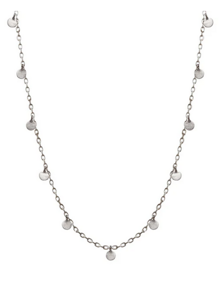 ME & RO Sterling New Medium Discs on Chain Necklace
