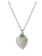 Sterling & 10K Double Lotus with Turquoise Necklace