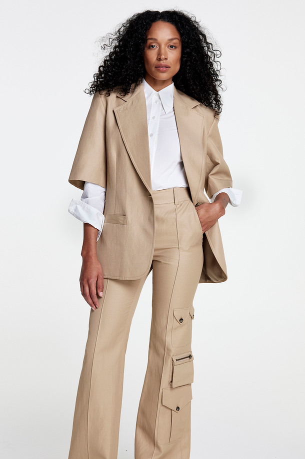 SMYTHE Short Sleeve Oversized Blazer -