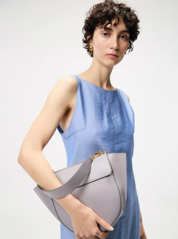 WANDLER Medium Hortensia Bag- Concrete