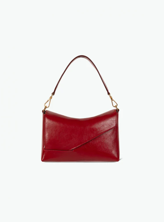 WANDLER Oscar Baguette Crossbody - Cranberry
