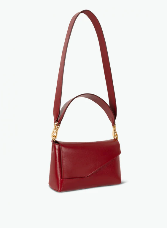 WANDLER Oscar Baguette Crossbody - Cranberry