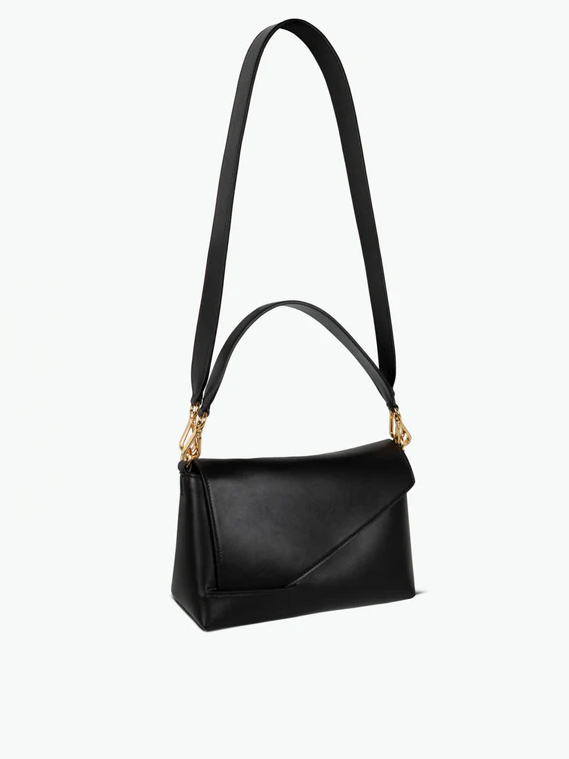 WANDLER Oscar Baguette Crossbody - Black