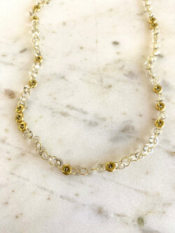 MALLARY MARKS 18K Clear Quartz Donut Spice Necklace