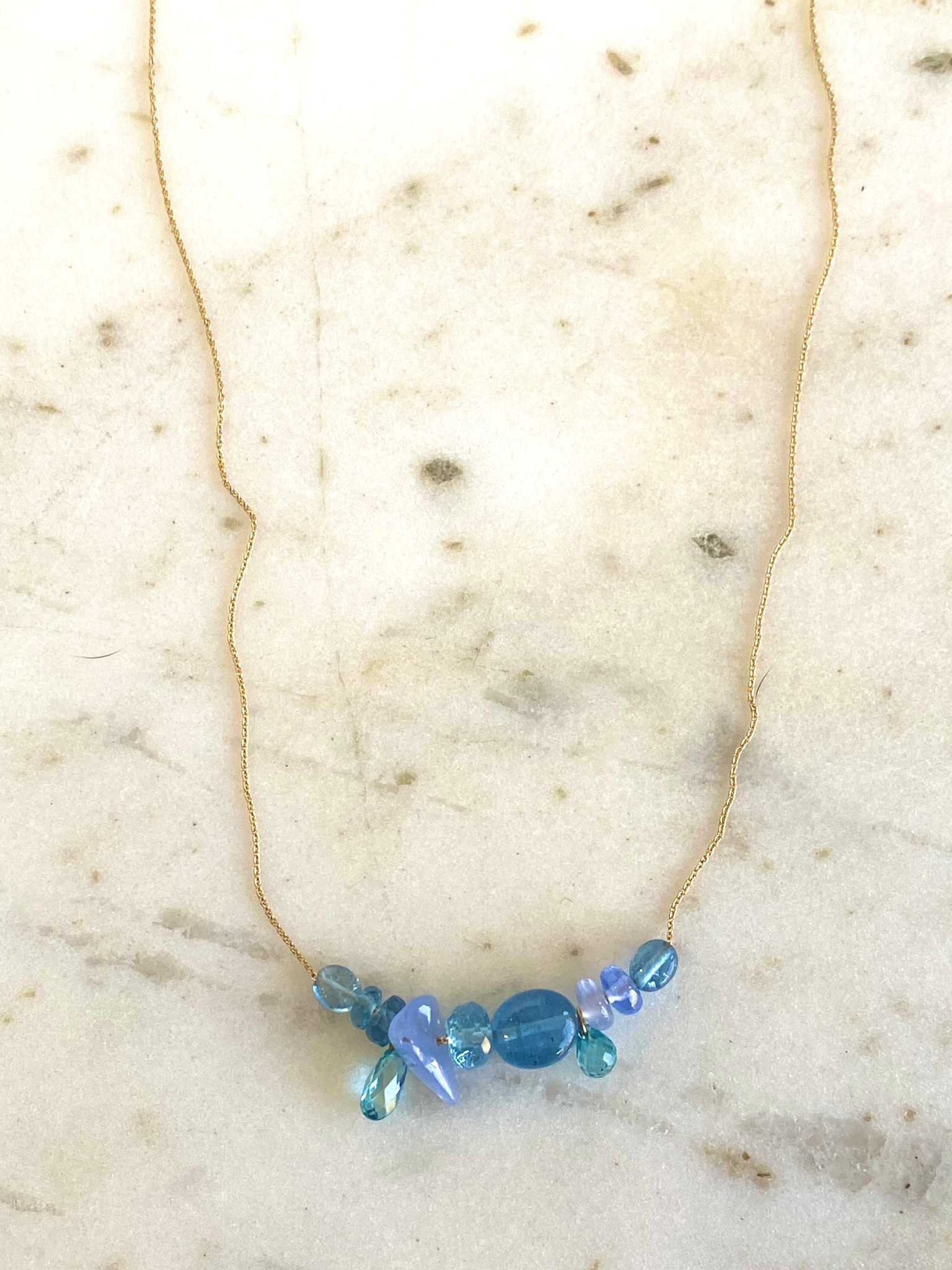 MALLARY MARKS Consignment - Collage - Blue Multi Necklace