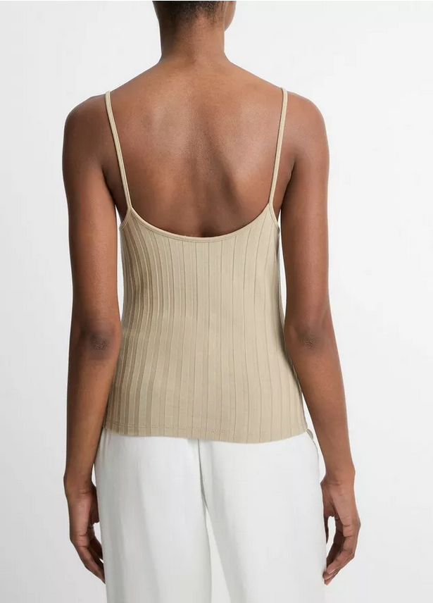 VINCE Ribbed V-Neck Camisole - Mojave