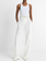 VINCE Linen-Blend High-Rise Pull-On Pant - Off White