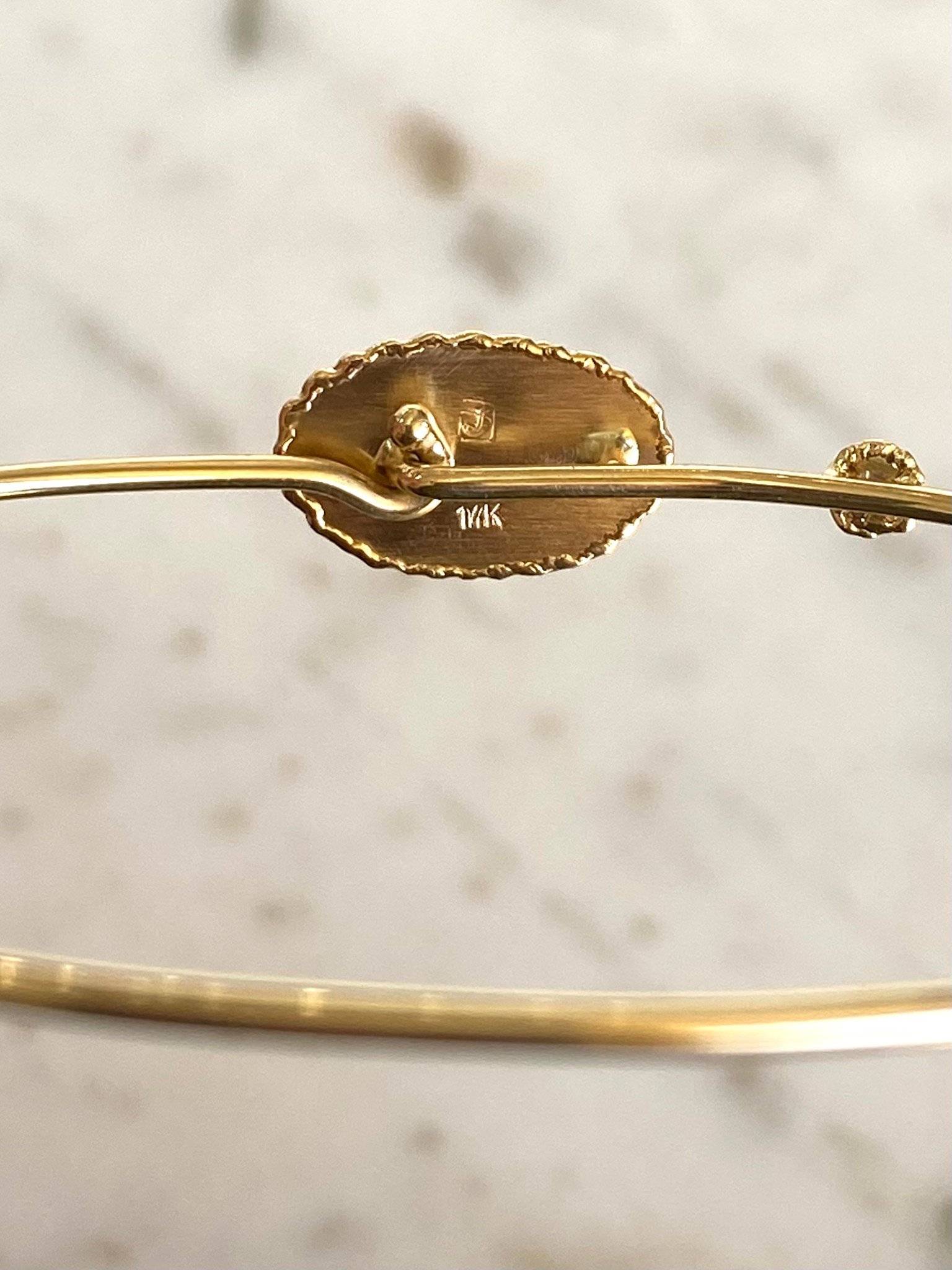 JAMIE JOSEPH Oval Pink Imperial Topaz and Diamond Bracelet