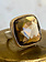 JAMIE JOSEPH Rose Cut Square Smoky Quartz Ring