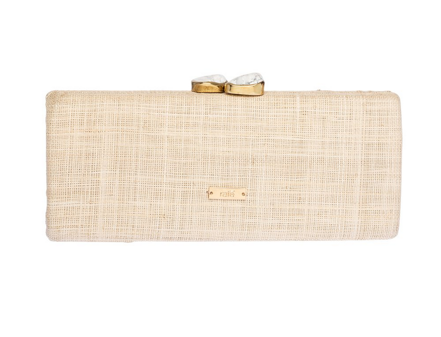 RAFE Alessandra Clutch - Natural / Yellow