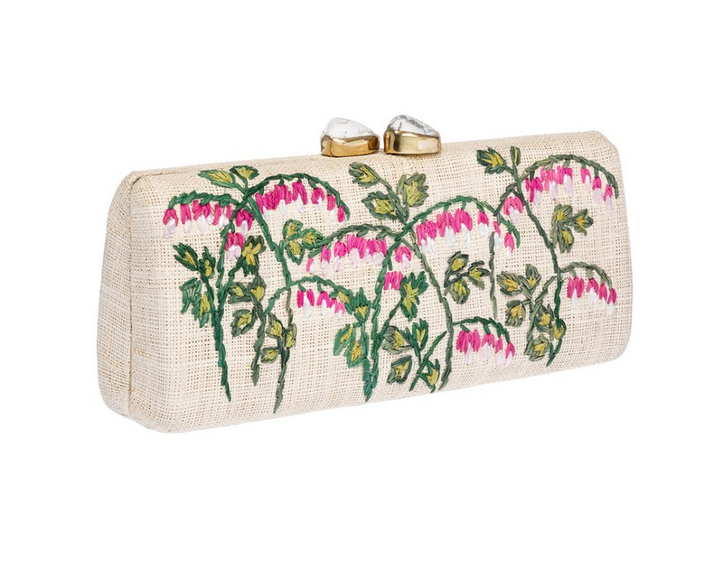RAFE Alessandra Clutch - Natural / Fuschia