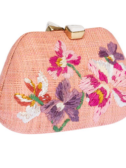 RAFE Tamu Bean Clutch - Pink Multi