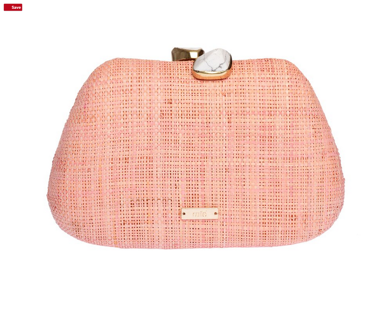 RAFE Tamu Bean Clutch - Pink Multi