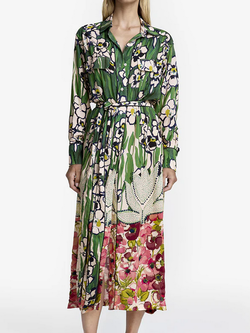 SMYTHE Tailored Shirt Dress - Garden Floral