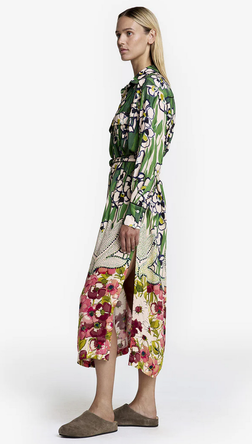 SMYTHE Tailored Shirt Dress - Garden Floral