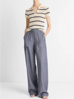 VINCE Casual Pull-On Pant - Mid Indigo