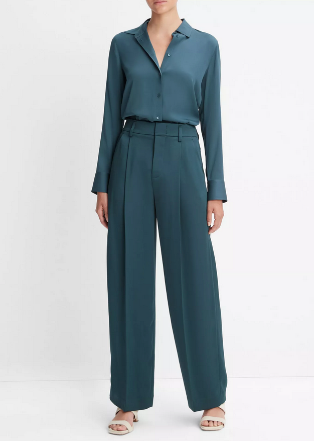 VINCE Satin Wide Leg Pant