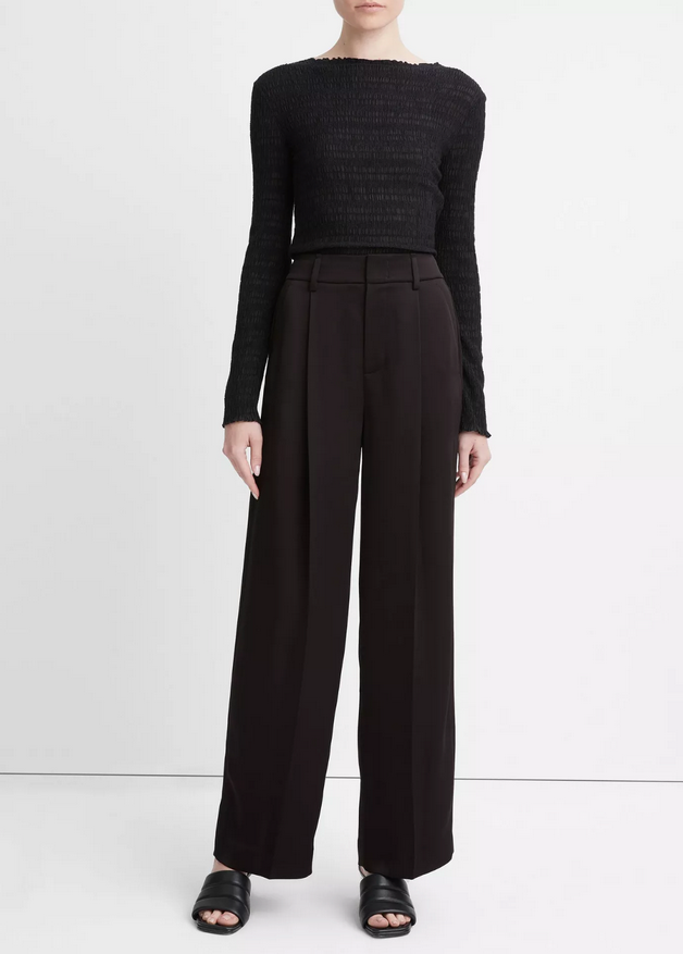 VINCE Satin Wide Leg Pant