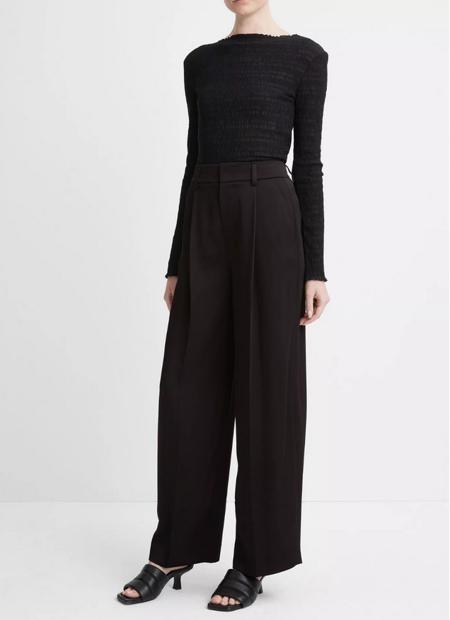 VINCE Satin Wide Leg Pant