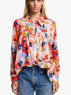 SMYTHE Shirred Blouse - Poppy Multi